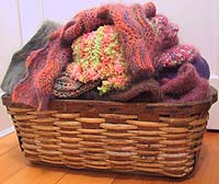 my basket of scarves